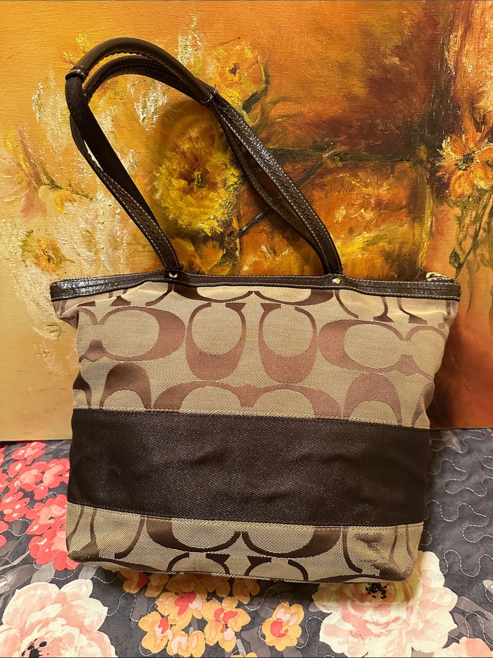 Coach Canvas Tote Bag